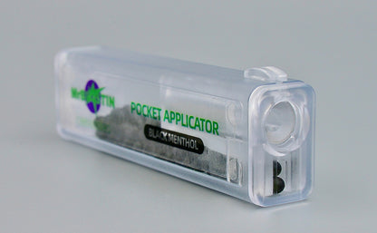 POCKET STYLE APPLICATOR with 100 BLACK MENTHOL CRUSHBALLS